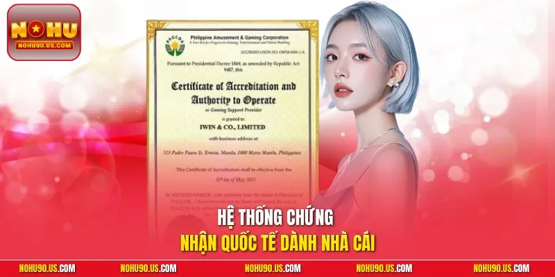 Hệ thống chứng nhận quốc tế dành nhà cái
